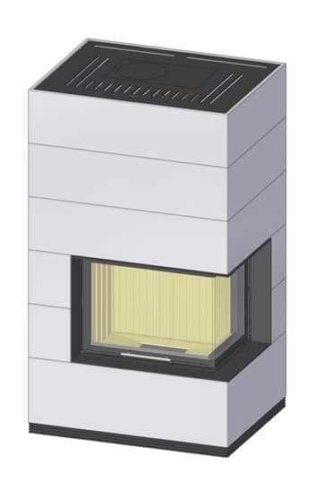 Kaminbausatz Spartherm SIM Varia 2Rh Tür hochschiebbar wassergeführt – Bild 3