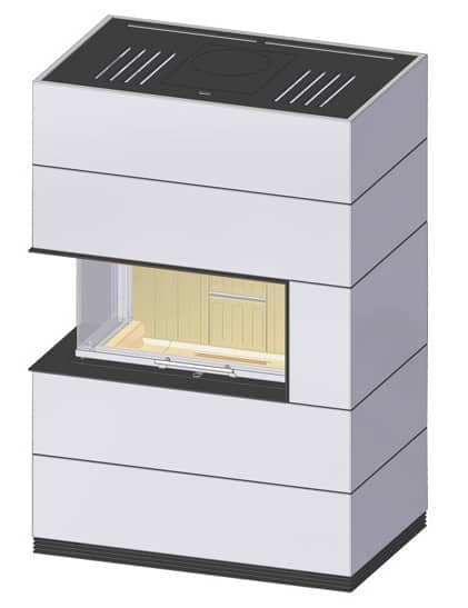 Kaminbausatz Spartherm SIM Varia AS-2Lh Tür hochschiebbar – Bild 4