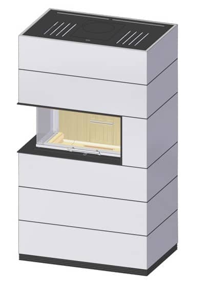 Kaminbausatz Spartherm SIM Varia AS-2Lh Tür hochschiebbar – Bild 5