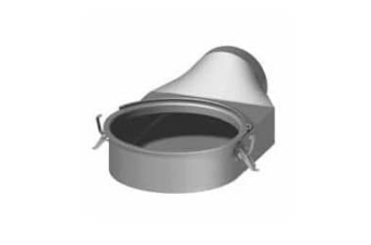 Spartherm separater Verbrennungsluftstutzen für Außenluftanschluss hinten