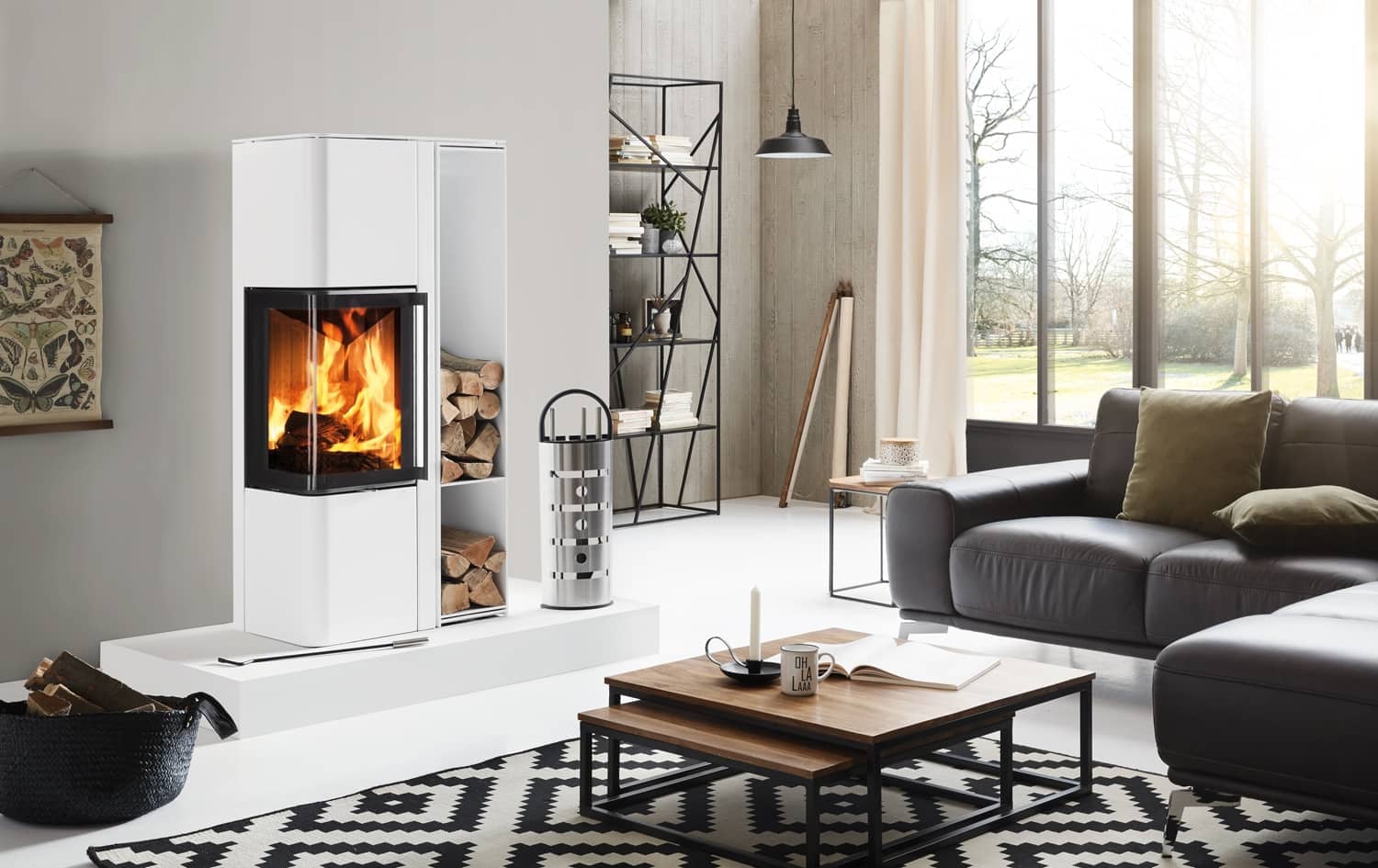 Kaminofen Spartherm Cubo L Holzfach breit Türanschlag links – Bild 3