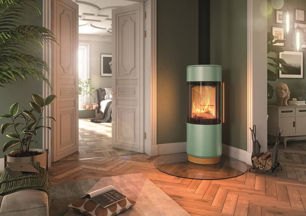 Kaminofen Spartherm Passo XS style RLU mit Holzsockel – Bild 2