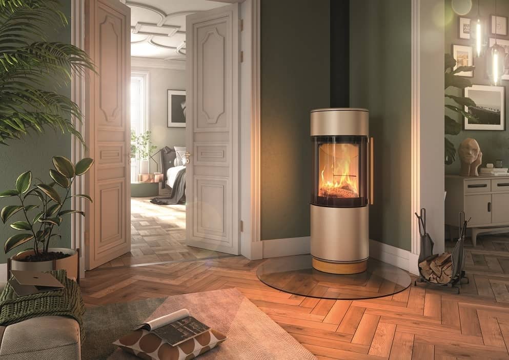 Kaminofen Spartherm Passo XS style RLU mit Holzsockel – Bild 3