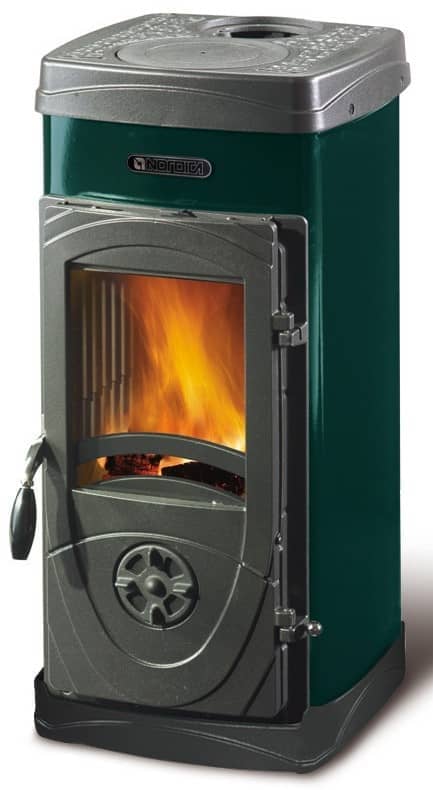 Kaminofen La Nordica Super Junior grün (Höhe 77 cm) im Top Deal