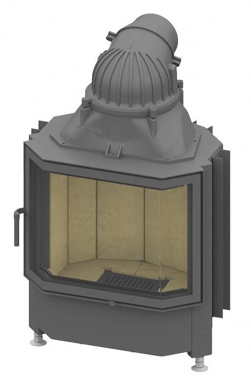 Kamineinsatz Schmid Pano 6757 s Türanschlag rechts