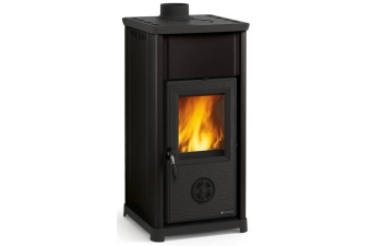 Kaminofen La Nordica Tea schwarz mit Kochplatte für Notfälle