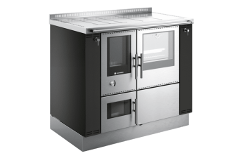 Heizungsherd Pertinger 100 Sturzbrand Panorama wassergeführt