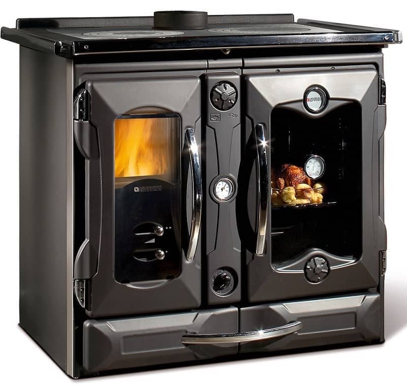 Tischherd La Nordica TermoSuprema Compact D.S.A. schwarz wassergeführt