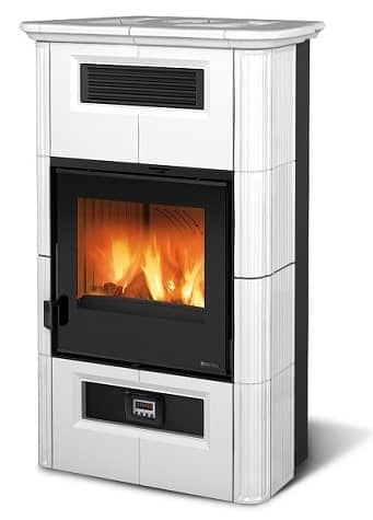 Kachelkaminofen La Nordica Wanda Classic Evo kanalisiert weiß