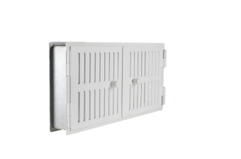 CB Rohrtüren zweiflüglig 45 x 23 cm