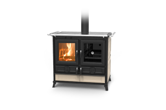 Tischherd Thermorossi Viola Evo (91 cm) beige-ahornweiß mit Speiseaufwärmplatte Lagersale