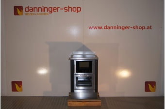 Tischherd Pertinger 60BU XL Ökoalpin Panorama schwarz Anschluss hinten Cerankochfeld