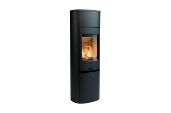 Kaminofen Contura 990 Style Korpus schwarz Abdeckung Aluminium Gusseisenfront