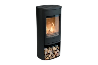 Kaminofen Contura 910 Style Korpus schwarz Abdeckung Aluminium Gusseisenfront