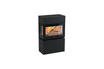 Kaminbausatz Contura MyCube G Stahl schwarz 3-Seiten Glas Glasfront die neue Serie