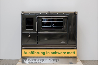 Tischherd Lohberger Rega 90 schwarzgrau Anschluss Links Stahlplatte und mit Sichtfenster  Special Sale