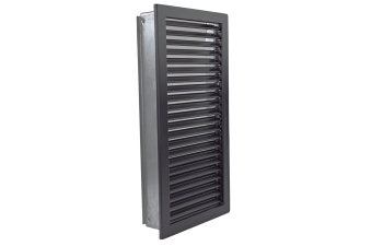 CB Kaltluftgitter Hochkant Standard Aufputz schwarz